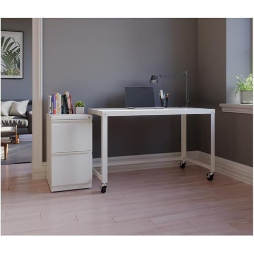 Hirsh Industries White / Modern / One Size Mobile File Cabinets