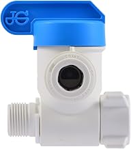 John Guest 3/8 x 3/8 x 3/8 Inch Angle Stop Adapter Valve, Push to Connect Plastic Plumbing Fitting, PASVPP2-US