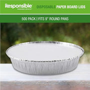 Responsible Products 9 inch Lids (500 Count) / Clear / Casual Disposable Cookware
