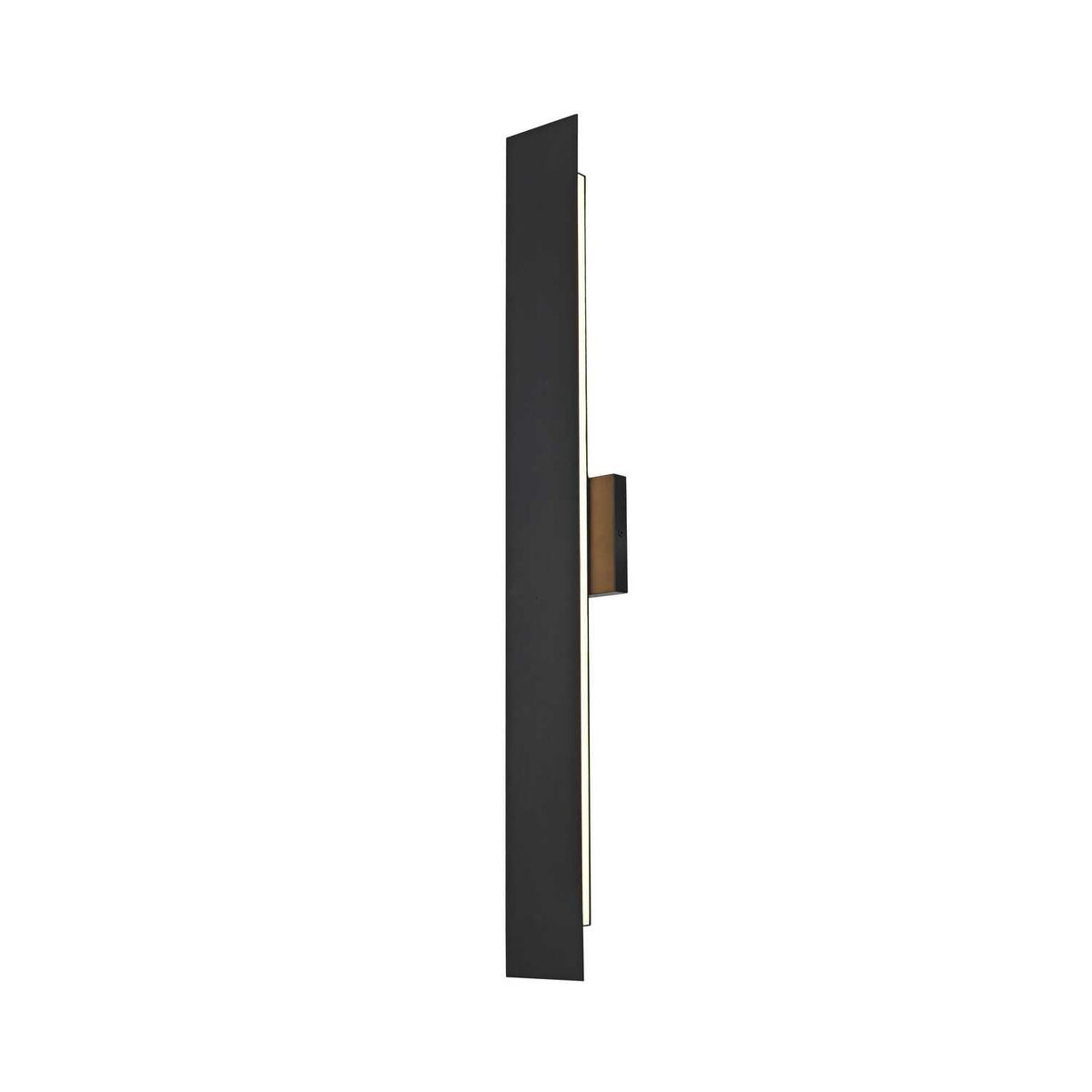 Waylen LED Outdoor Wall Sconce Black by Lighting Design – 119, Iron, Black, Model OD506W34BK