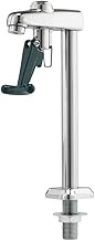 Krowne 16-135L Krowne Royal Series Push-Back Glass Filler, Deck Mount, 8"H, Continuous on Position Latch, Green Push-Back Activation arm, Chrome Plated Brass, 1/2" NPS Male Inlet, NSF, cCSAus‌​​