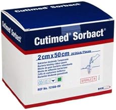 BSN Medical/Jobst 7216600 Cutimed Sorbact Antimicrobial Dressing Ribbon, 2 cm Width, 50 cm Length (Pack of 20)