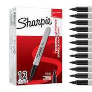 Sharpie Black / 1 Count (Pack of 12) / Fine Tip Permanent Markers