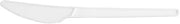 Vegware Compostable CPLA White Plastic Knife, Case of 1000, Disposable Knives, Renewable Material Made from Plants, Sturdy and Strong, Hot or Cold Applications