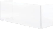 Global Industrial Tri-Fold Acrylic Desk Shield, 58"W x 20"D x 24"H, Clear