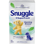 Snuggle No Artificial Color / 105 Count (Pack of 1) / Original Dryer Sheets