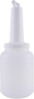CAC Poly Pour Bottle With Spout & Lid 2QT White