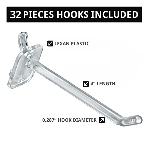 Azar Displays Pegboard + Hooks / Pink / 14 inches (W) x 14 inches (D) x 21 inches (H) Display Racks