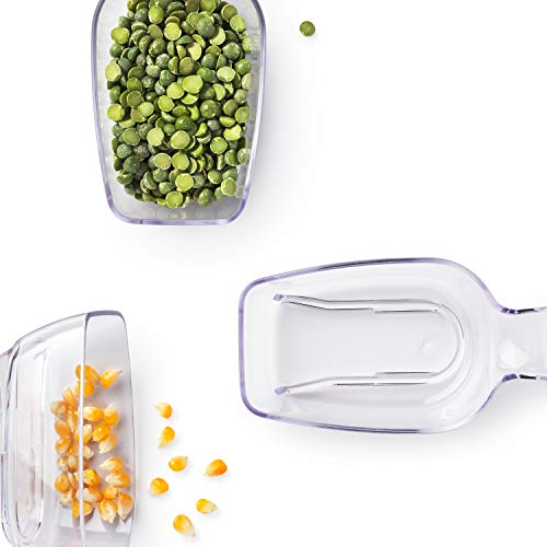 OXO Accessories Set (Pack of 2) / Transparent / 3 Piece Scoop Set Kitchen Storage & Organization Accessories