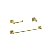 Isla 3-Pc Stainless Steel Hardware Set in Gold by Elegant Kitchen and Bath – Stainless Steel, Gold, Model HWB-12S3HBGD