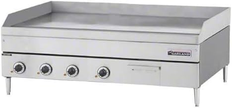 Garland E24-48G E24 Series Electric Countertop Griddle 48"W with 47-5/8"W x 24"D Cooking Surface & Thermostatic Controls