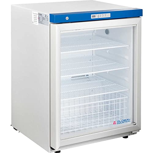 Undercounter Laboratory Refrigerator by Global Industrial – 25"L x 23.5"W x 37.88"H, 4.2 cubic_feet, White, Model HYC-118A