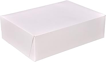 SCT Standard White Bakery Boxes 14x10x4, 100 Count