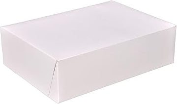 SCT Standard White Bakery Boxes 14x10x4, 100 Count