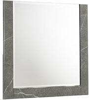 Elara Mirror Made with Manufactured Wood - Gray & Lacquer Finish