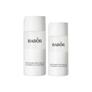 Refining Enzyme & Vitamin C Cleanser Full & Travel Size Bundle by BABOR – Pack of 2