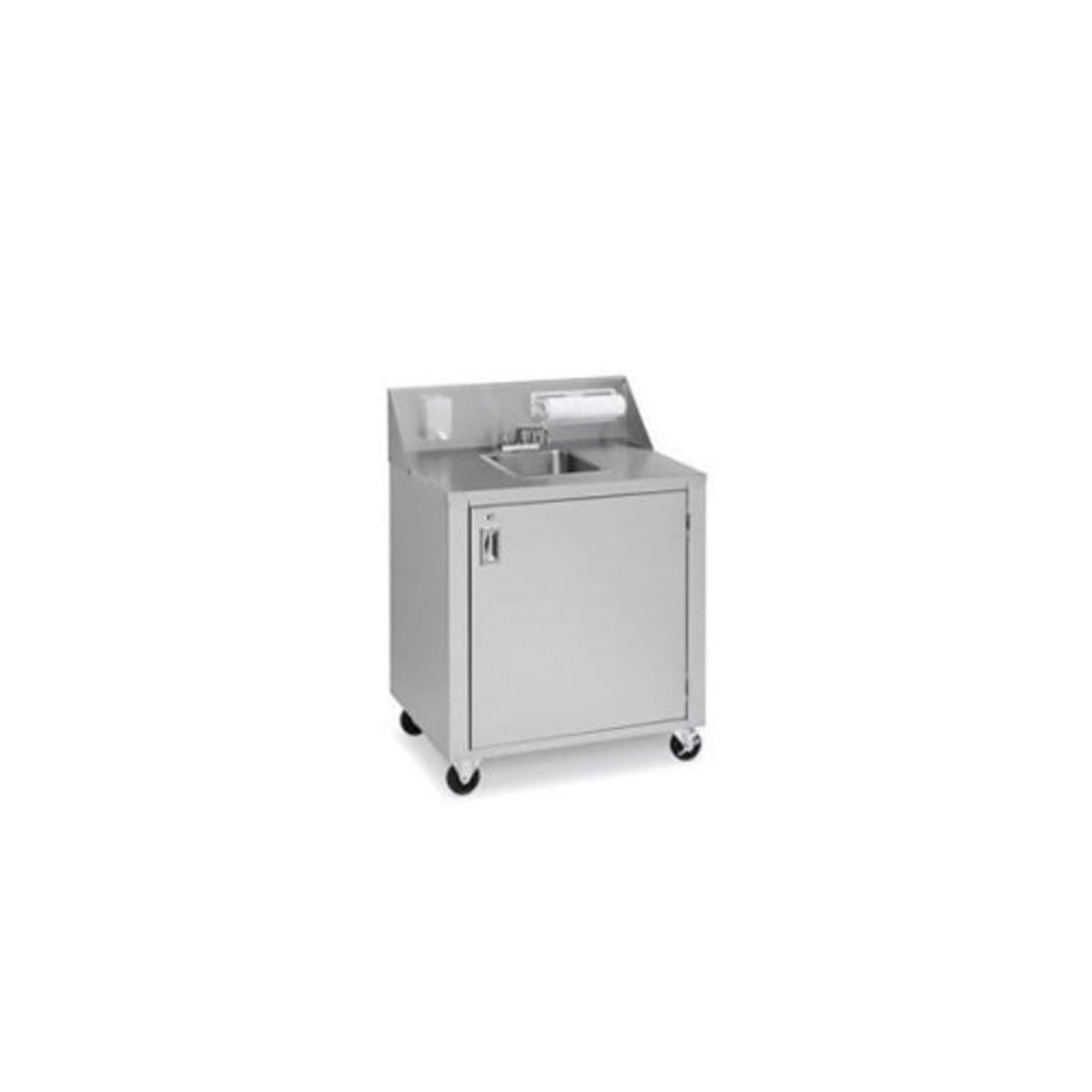 Cold Water Single Sink Cart by Crown Verity – Stainless Steel, Model CV-PHS-1C