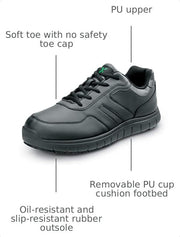 Mens Black MaxTrax Soft Toe SRO Athletic 12.0 EW by SR Max – 12 X-Wide, Rubber, Black, Model Lexington