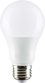 Satco 8.8-Watt LED E26 Light Bulb, 3000K, 25000 Hour Rating, Dimmable, White