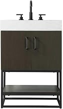 Elegant Kitchen and Bath 24" Single Bathroom Vanity in Mocha Brown
