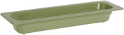 Serving Bowl Display Bowl 1/2 Size Long Willow Green Melamine - 21 1/2 L x 6 1/2 W x 2 1/2 H by HUBERT – Melamine, Willow Green, Model H0026-WILLOW
