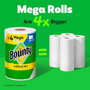 Bounty White / 2 Rolls (164 Sheets) / Mega Paper Towels