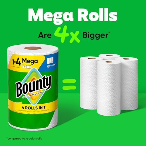 Bounty White / 2 Rolls (164 Sheets) / Mega Paper Towels