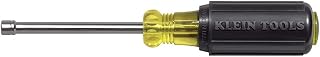 KLEIN TOOLS 630-4MM 4mm Nut Driver, Made in USA, 3-Inch Hollow Shaft and Cushion Grip