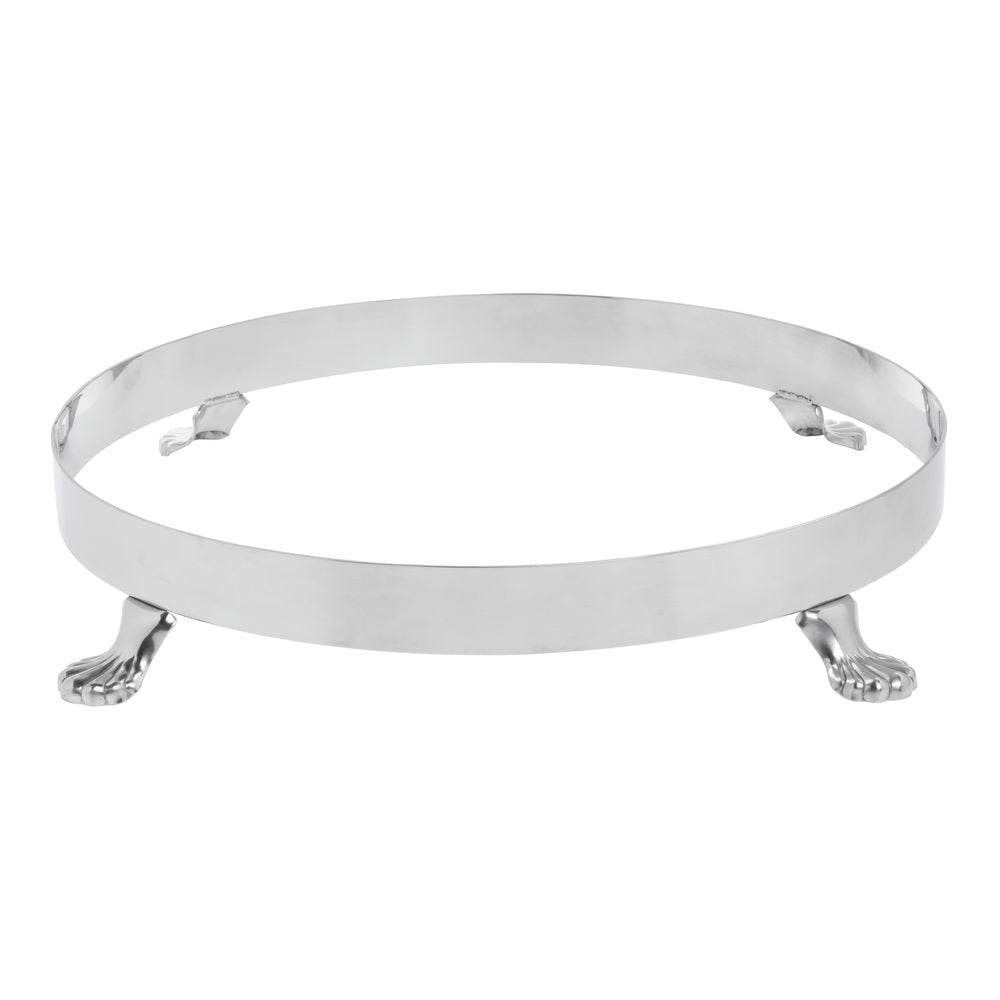 Buffet Tray Stand Round Stainless Steel - 16 1/2 Dia x 1 1/2 H by HUBERT – 16.5", Stainless Steel, Silver, Model 860018-1