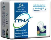 62718 - Incontinence Liner Tena Night Heavy Absorbency Polymer Unisex Disposable