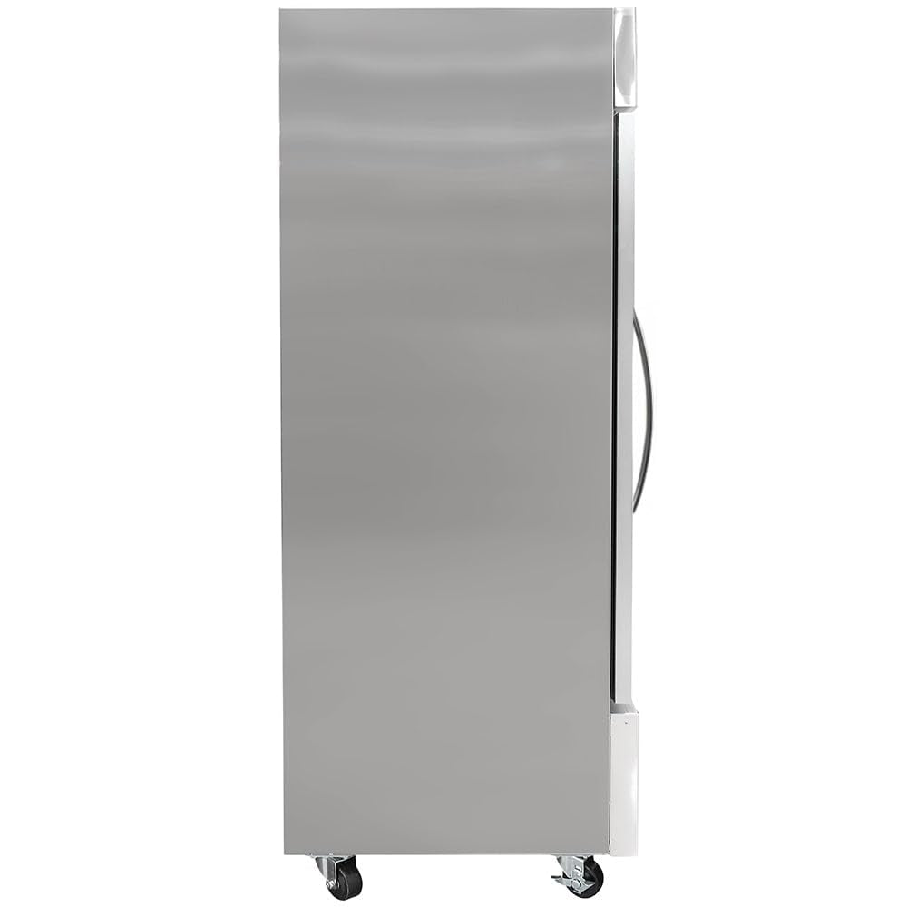 29" One Section Reach In Refrigerator - (1) Right Hinge Glass Door by MOTAK – 30.71x35.04x83.46, In Description, Check Images, Model MSD-1DR-BAL-27-G-X