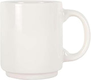 Tuxton Mugs, Cups & Saucers Eggshell Rounded 11-Ounce Rainier Mug, Case of 24, Ivory; Scratch Resistant; Chip Resistant; Lead & Cadmium Free; Dishwasher, Microwave, Oven Safe