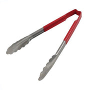Kool-Touch Red Handled 9-1/2 Utility Tong" by Vollrath – Stainless Steel, Red, Model 4780940
