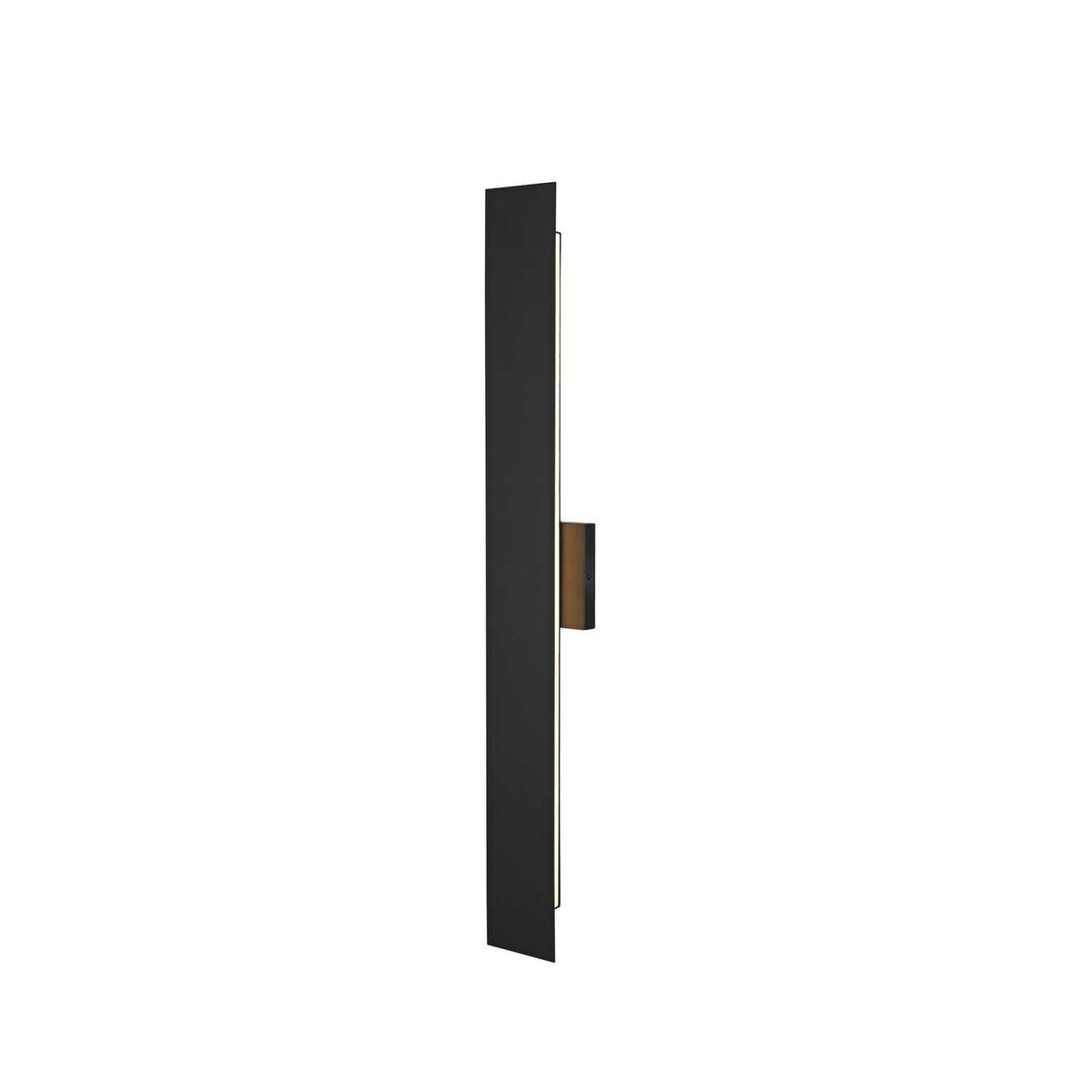 Waylen LED Outdoor Wall Sconce Black by Lighting Design – 119, Iron, Black, Model OD506W34BK