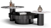 Mesa para Centro De Sala Rock Slab Size Coffee Table Set Living Room Round High Low Coffee Table Coffee Table(A)