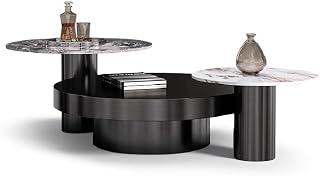 Mesa para Centro De Sala Rock Slab Size Coffee Table Set Living Room Round High Low Coffee Table Coffee Table(A)