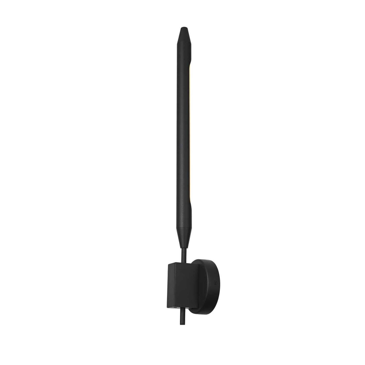 Odin LED Outdoor Wall Sconce Black by Lighting Design – 8.2", Iron, Black, Model OD401W28BK