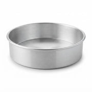 10 x 3 Inch Aluminum Round Cake Pan with Removable Bottom by Glownary – 10" x 3", 1.25 liters, Aluminum, Silver, Model 176rcpan103a