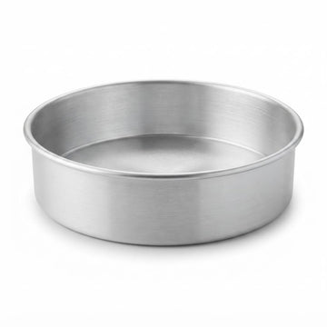 10 x 3 Inch Aluminum Round Cake Pan with Removable Bottom by Glownary – 10" x 3", 1.25 liters, Aluminum, Silver, Model 176rcpan103a