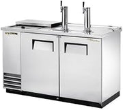 TRUE TDD-2CT-S-HC Two Keg Club Top Draft Beer Cooler, Two Column Beer Faucets, Stainless Steel Exterior