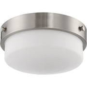 Oak Street 13.75" Flushmount Flat Black by Craftmade – 13" Width, Glass, Flat Black, Model X3214-FB