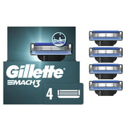 Gillette 4 Count (Pack of 1) / Blue / 4 Refills Cartridges