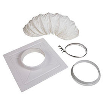 Optional Ceiling Duct kit For KPAC1411-2 and KPAC1811 by KwiKool – White, Model CK-12S