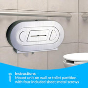 Bobrick Satin Finish / Twin Roll / 5-5/16" Length, 11-3/8" Height, 20-13/16" Width Countertop Soap Dispensers