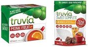 Truvia Calorie-Free Sweetener from the Monk Fruit Bundle (Pack of 2), Includes one box of 60 Monkfruit Packets and one 12oz Sweet Complete Monkfruit Bag