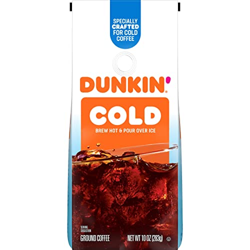 Dunkin' Cold / 10 Ounce (Pack of 6) / Brown Ground Coffee