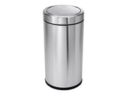 55 Liter / 14.5 Gallon Commercial Swing Top Trash Can by simplehuman – 55 Liter, 55.0 liters, Stainless Steel, Brushed Stainless Steel, Model CW1442