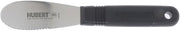 HUBERT Serrated Sandwich Spreader Stainless Steel with Black Santoprene Soft Grip Handle - 3 1/4" L Blade