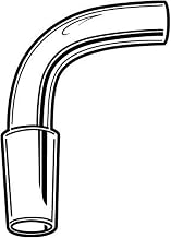 Labconco 7568200 Borosilicate Glass Lyph-Lock Flask Adapter, Connects 19/38 STJ Flask Top to 3/4" Valve