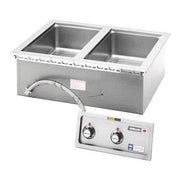 2 Pan Built-in Thermostatic Warmer w/Drain by Wells – Model MOD200TD